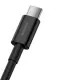 USB cabelis Baseus Superior no USB uz Type-C 66W 1.0m melns CATYS-01