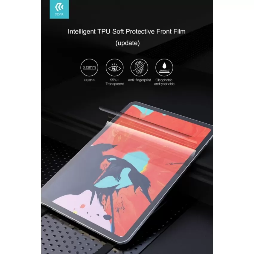 Filmu komplekts Devia Intelligent TPU Soft Tablet 20gab