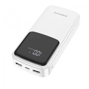 Arejais-akumulators Power Bank Borofone BJ17A Type-C microUSB 2*USB (2.1A) 20000mAh melns