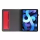 Maciņš Folding Leather Samsung X200/X205 Tab A8 10.5 2021 sarkans
