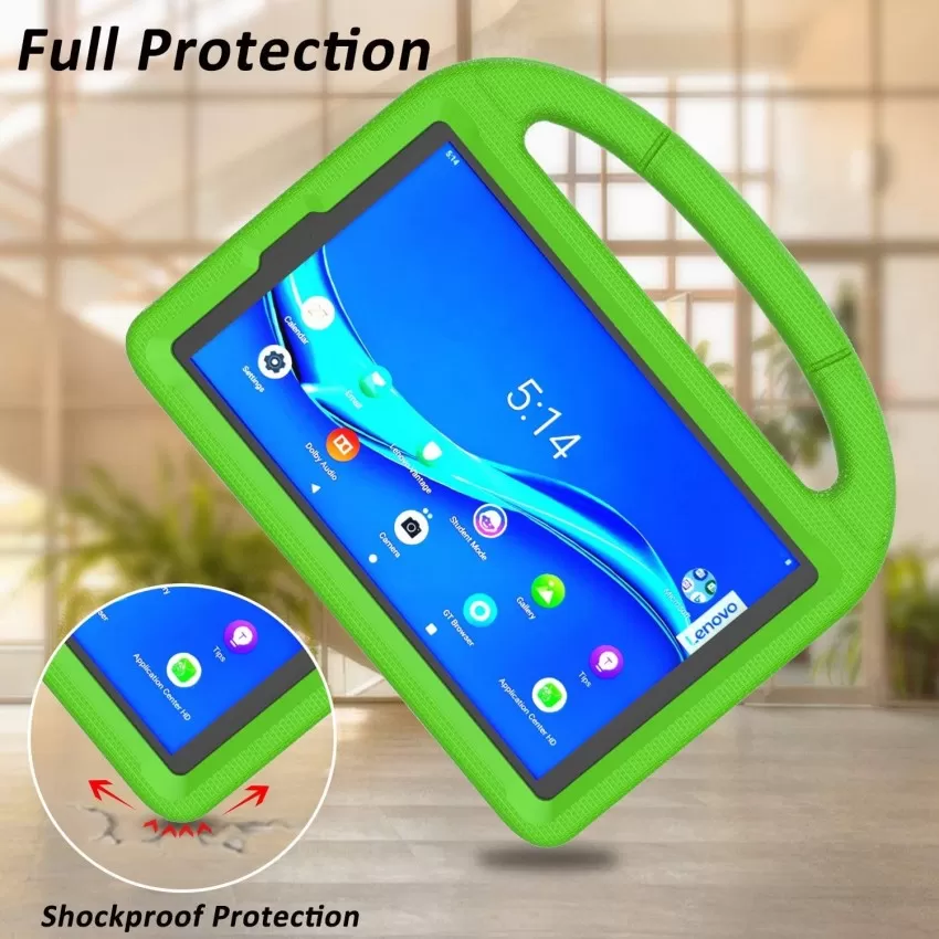 Maciņš Shockproof Kids Samsung X200/X205 Tab A8 10.5 2021 zaļa