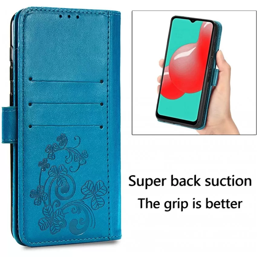 Telefoniümbris Flower Book Samsung A135 A13 4G sinine