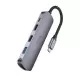 Parveidotājs Hoco HB27 Type-C Multi-Function Converter HDMI+USB3.0+USB2.0*2+PD peleks