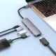 Parveidotājs Hoco HB27 Type-C Multi-Function Converter HDMI+USB3.0+USB2.0*2+PD peleks
