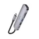 Parveidotājs HB28 Type-C multi-function converter HDMI+USB3.0+USB2.0+SD+TF+PD peleks