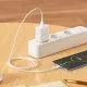 Lādētājs Borofone BN5 18W USB-A + USB-A to USB-C cable 1.0m balts