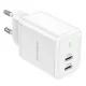Laadija Borofone BN9 35W 2xUSB-C valge