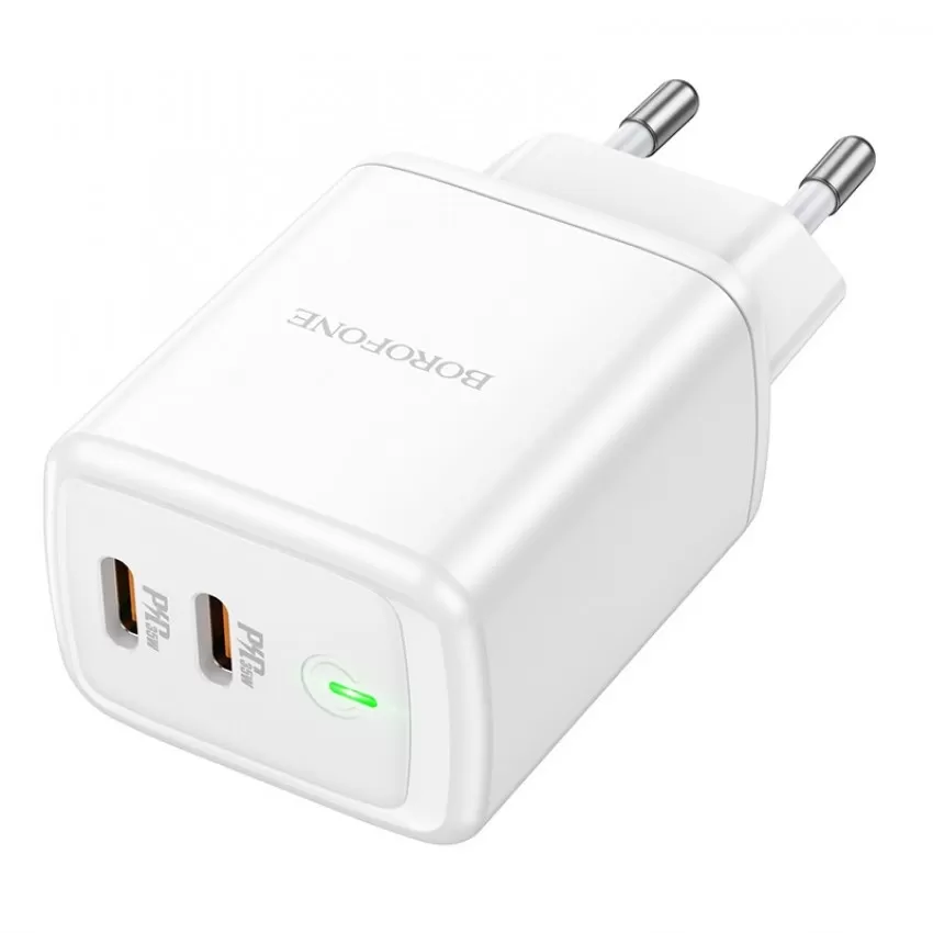 Laadija Borofone BN9 35W 2xUSB-C valge
