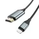 Kaabel Hoco UA15 Lightning kuni HDMI 2.0m hall