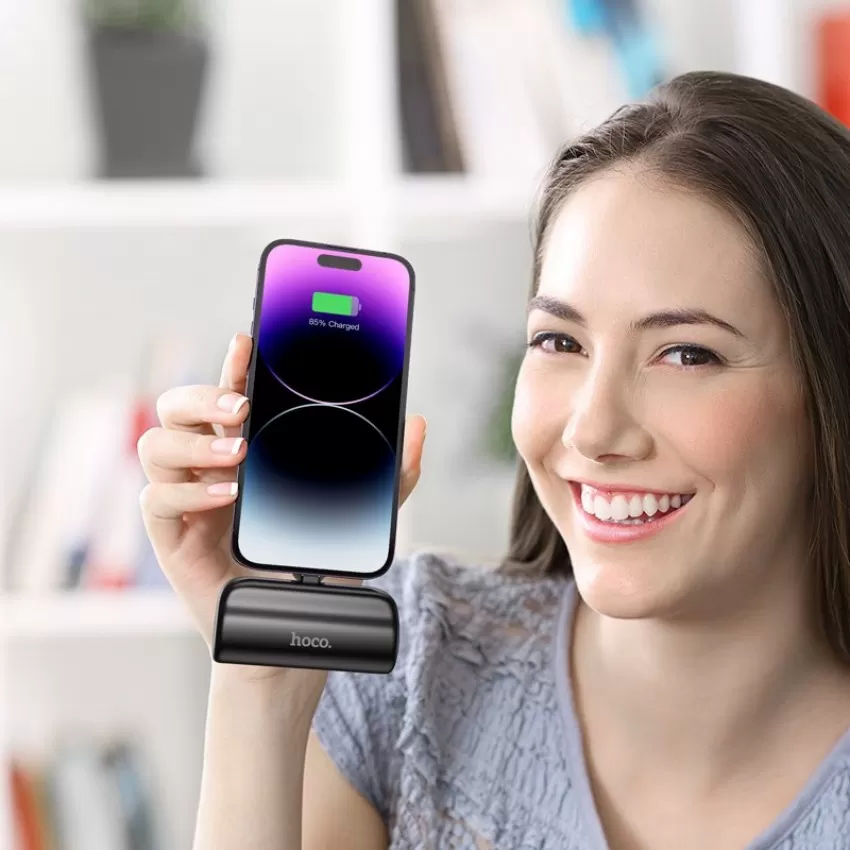 Arejais-akumulators Power Bank Hoco J106 Lightning 5000mAh melna