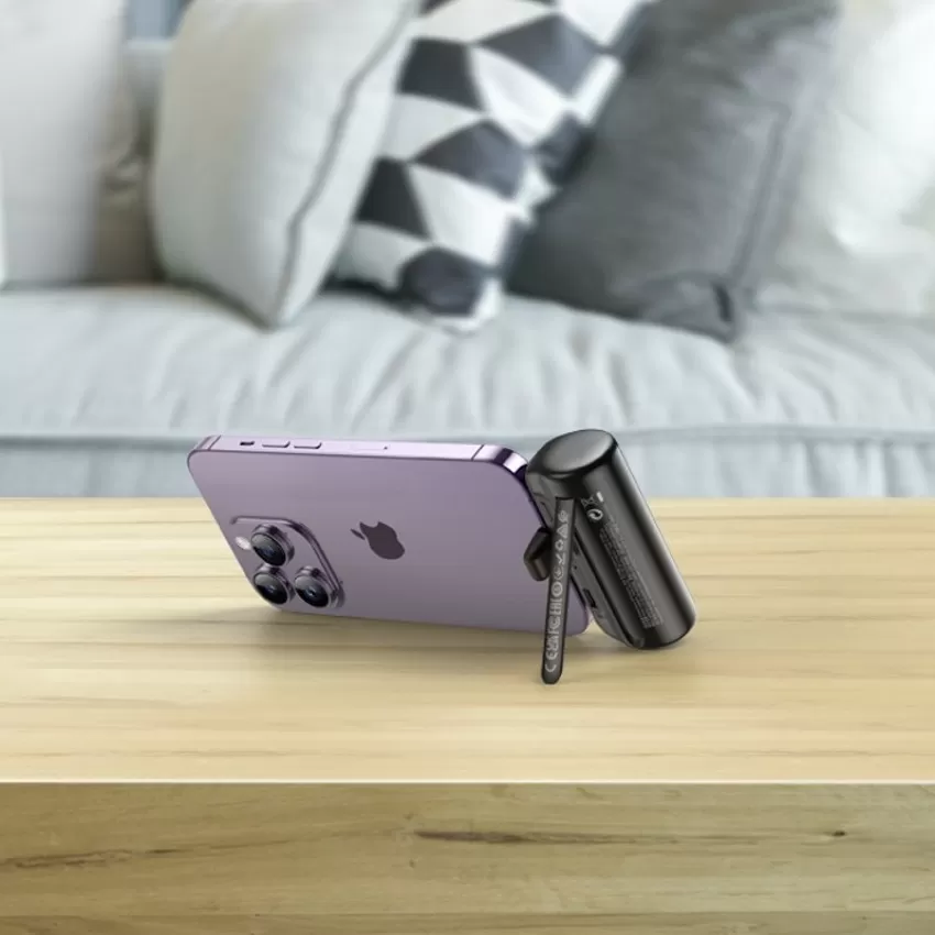 Arejais-akumulators Power Bank Hoco J106 Lightning 5000mAh melna