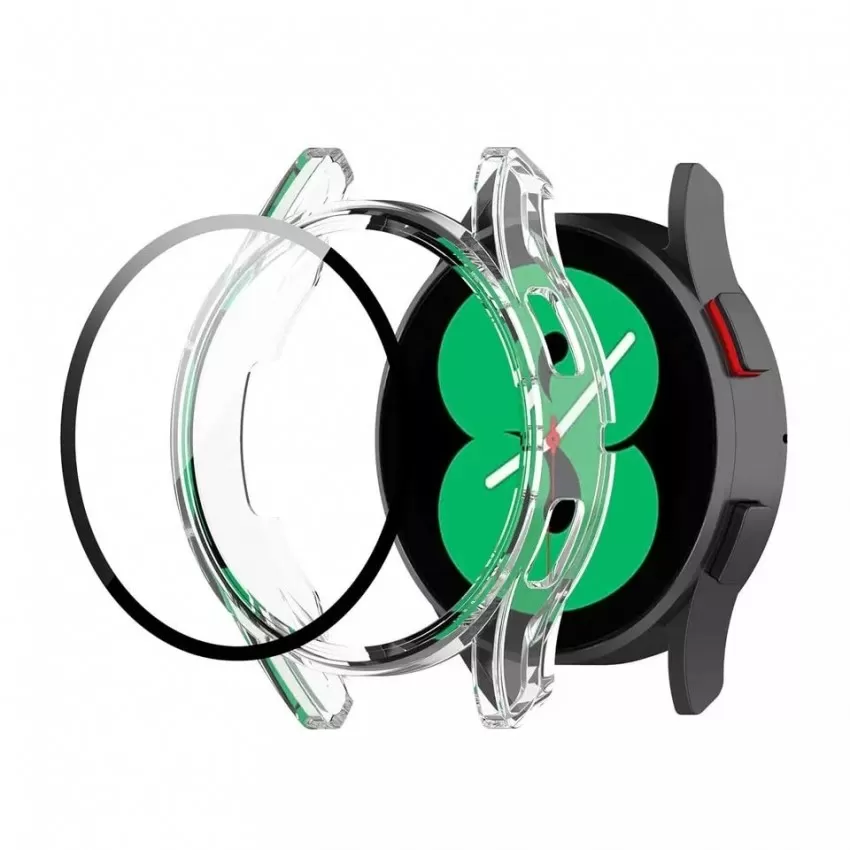 LCD aizsargstikls/vāciņš 360 degree cover Samsung Watch Active 2 40mm caurspīdīgs