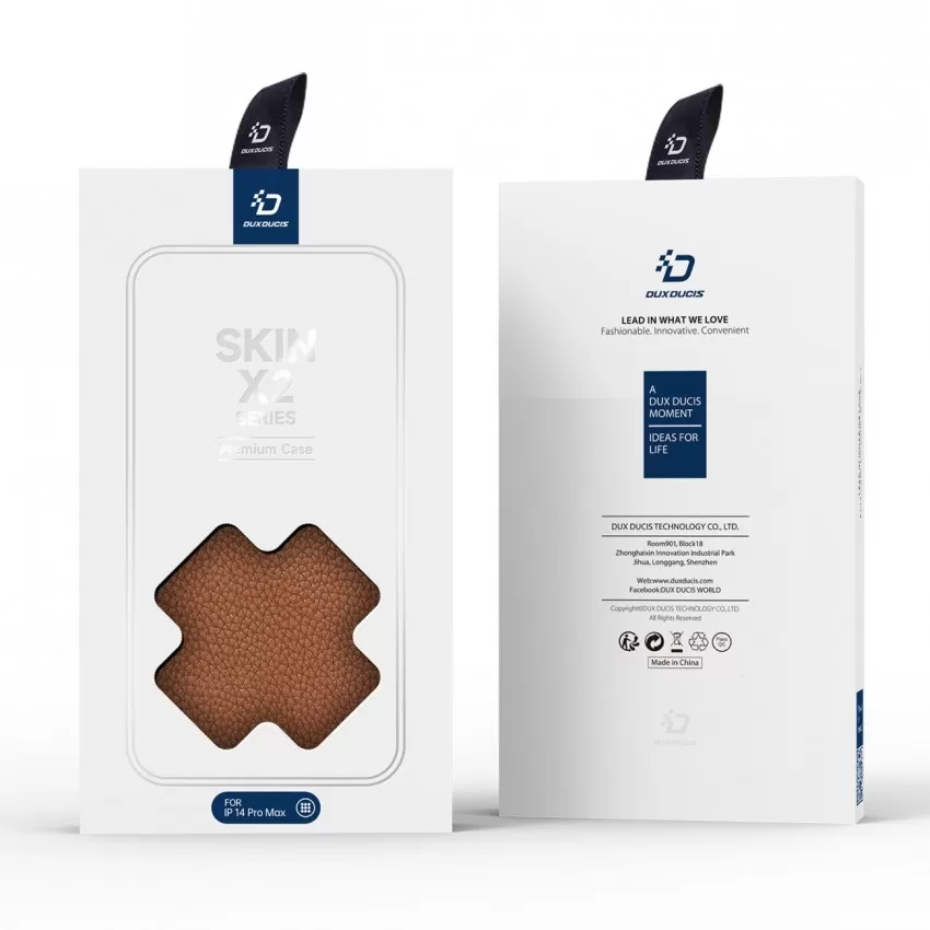 Maciņš Dux Ducis Skin X2 Samsung S916 S23 Plus 5G brūns
