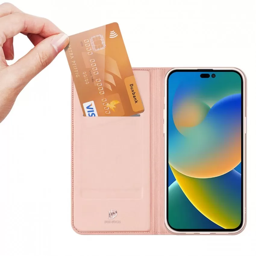 Maciņš Dux Ducis Skin Pro Samsung G780 S20 FE rozā-zelts