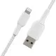 USB kabelis Belkin Boost Charge Braided USB-A to Lightning 1.0m balts