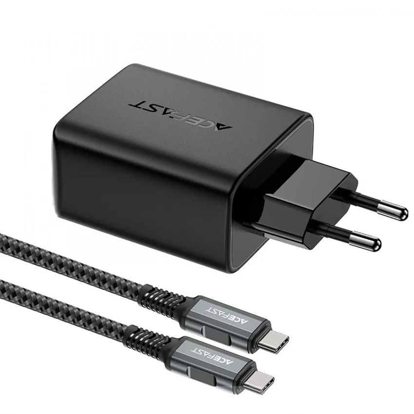 Lādētājs Acefast A17 65W GaN USB-C/USB-A/HDMI melns