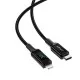 USB kabelis Acefast C6-01 MFi PD30W USB-C to Lightning 1.2m melns