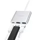 Parveidotājs Hoco HB14 Type-C to USB-A+HDMI+Type-C sudraba krāsa