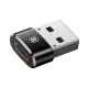 Parveidotājs Baseus Type-C to USB-A melns CAAOTG-01