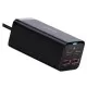 Lādētājs Baseus GaN3 Pro 100W 2xUSC-C/2xUSB-A melns CCGP000101