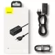 Lādētājs Baseus GaN3 Pro 100W 2xUSC-C/2xUSB-A melns CCGP000101