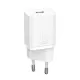 Lādētājs Baseus Super Si 20W USB-C + USB-C to Lightning cable 1.0m balts TZCCSUP-B02