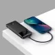 Arejais-akumulators Power Bank Baseus Bipow 20W 10000mAh + MicroUSB 0.25m melna PPBD050301