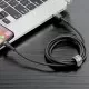 USB kabelis Baseus Cafule USB-A to Lightning 1.5A 2.0m pelēks-melns CALKLF-CG1