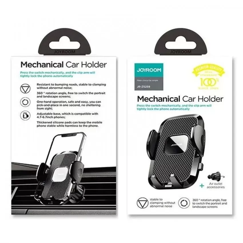 Auto telefonihoidik Joyroom JR-ZS259 (air vent) must