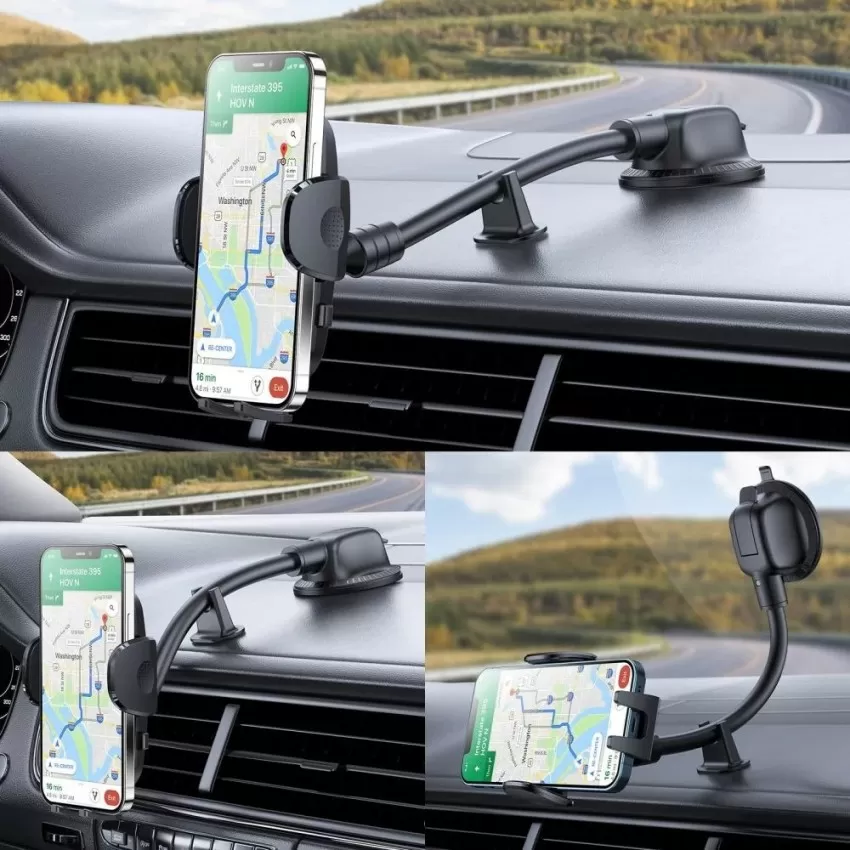 Automašīnas tālruņa turētājs Joyroom JR-ZS259 (windshield) melns