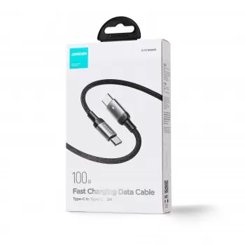 USB kabelis Joyroom S-CC100A10 Type-C to Type-C 100W 1.2m melns