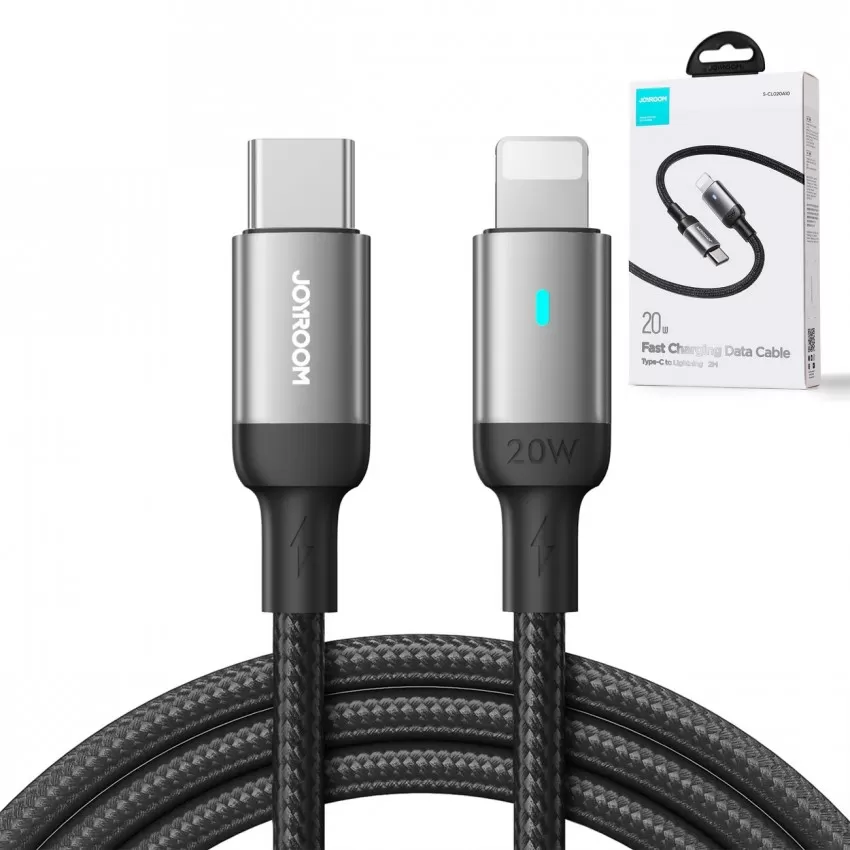 USB kabelis Joyroom S-CL020A10 Type-C to Lightning 20W 1.2m melns