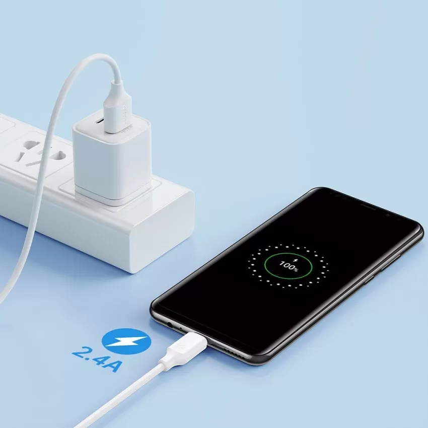 USB kabelis Joyroom S-UM018A9 USB to MicroUSB 2.4A 1.0m melns