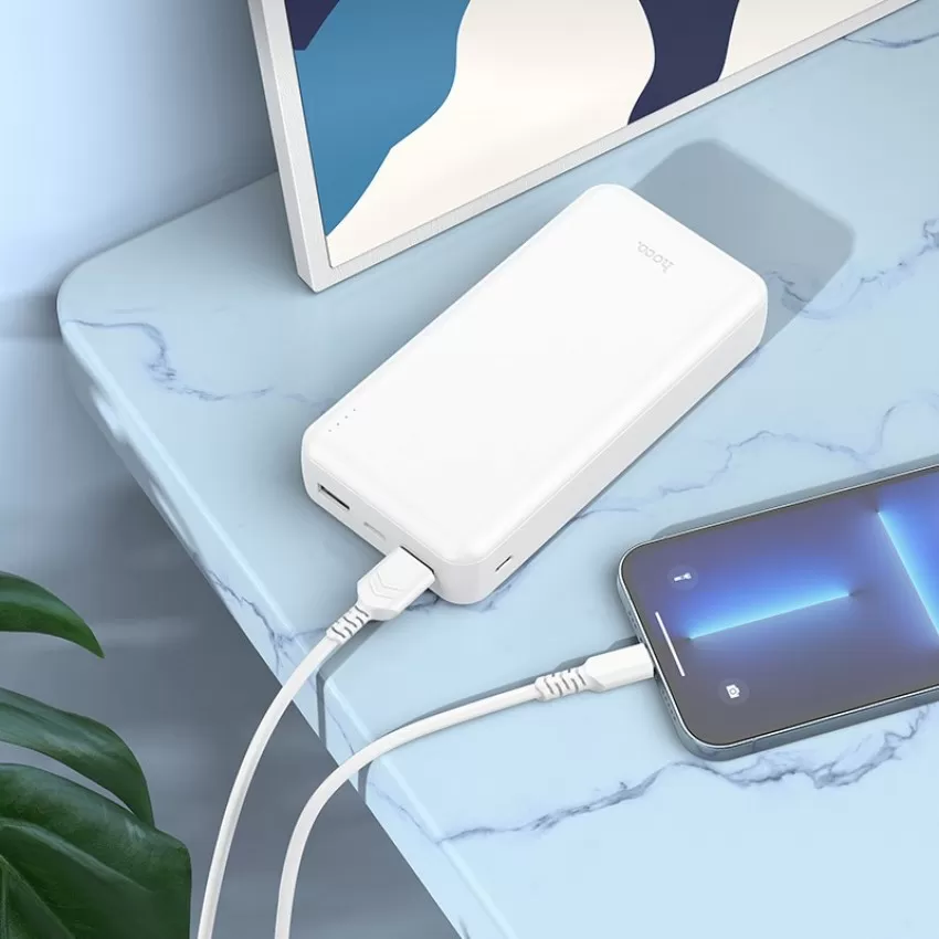 Arejais-akumulators Power Bank Hoco J100A 2xUSB-A 20000mAh balts