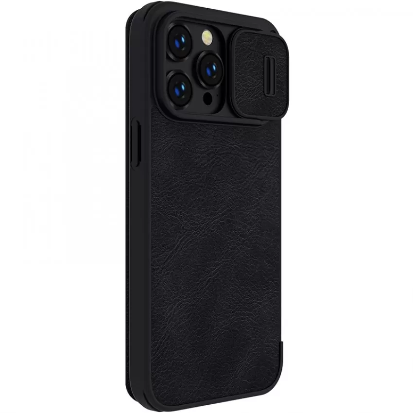 Maciņš Nillkin Qin Pro Leather Samsung S906 S22 Plus 5G melns