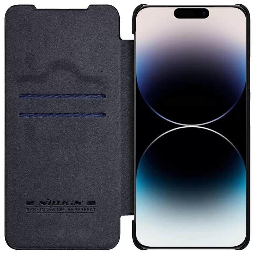 Maciņš Nillkin Qin Pro Leather Samsung S906 S22 Plus 5G melns