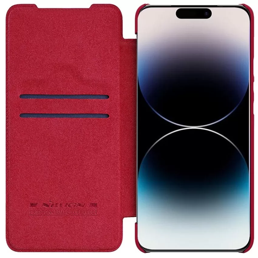 Maciņš Nillkin Qin Pro Leather Samsung S906 S22 Plus 5G sarkans