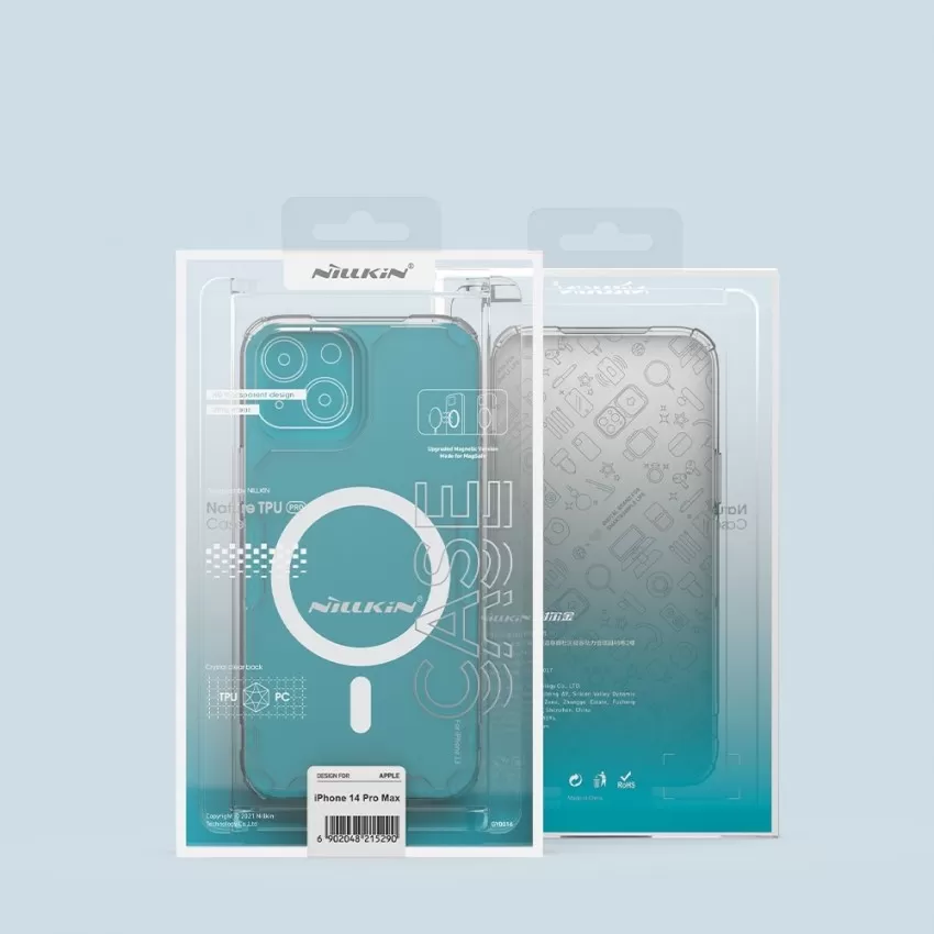Telefoniümbris Nillkin Nature TPU Pro Magnetic Apple iPhone 14 Pro sinine