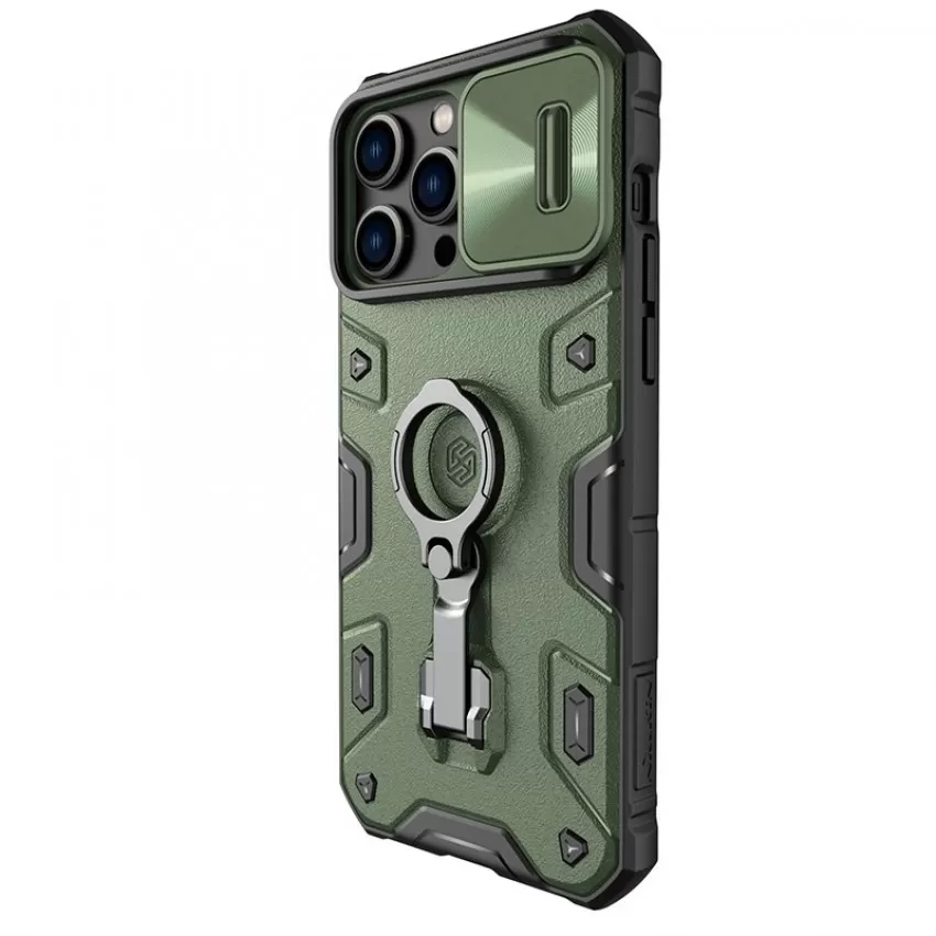 Maciņš Nillkin CamShield Armor Pro Apple iPhone 14 zaļš