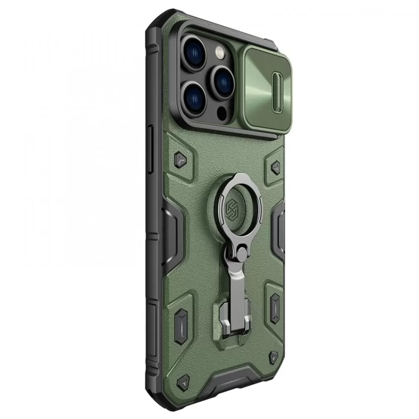 Maciņš Nillkin CamShield Armor Pro Apple iPhone 14 zaļš