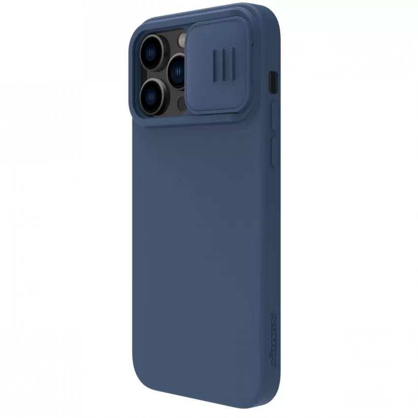 Maciņš Nillkin CamShield Silky Magnetic Silicone Apple iPhone 14 Plus tumši zils