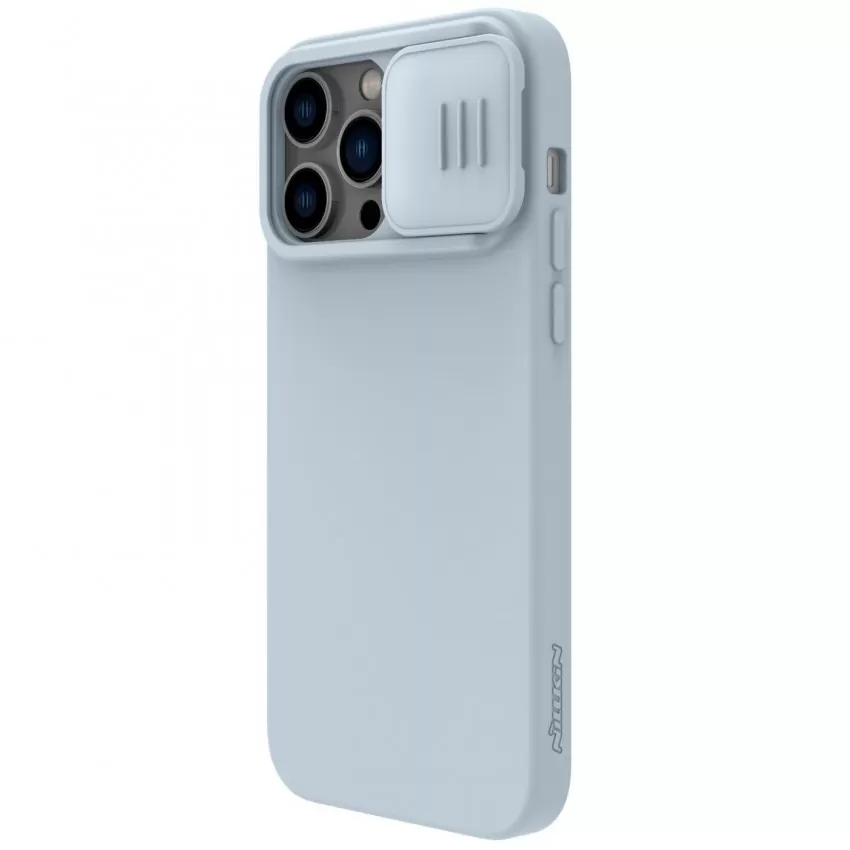 Maciņš Nillkin CamShield Silky Magnetic Silicone Apple iPhone 14 Pro pelēks