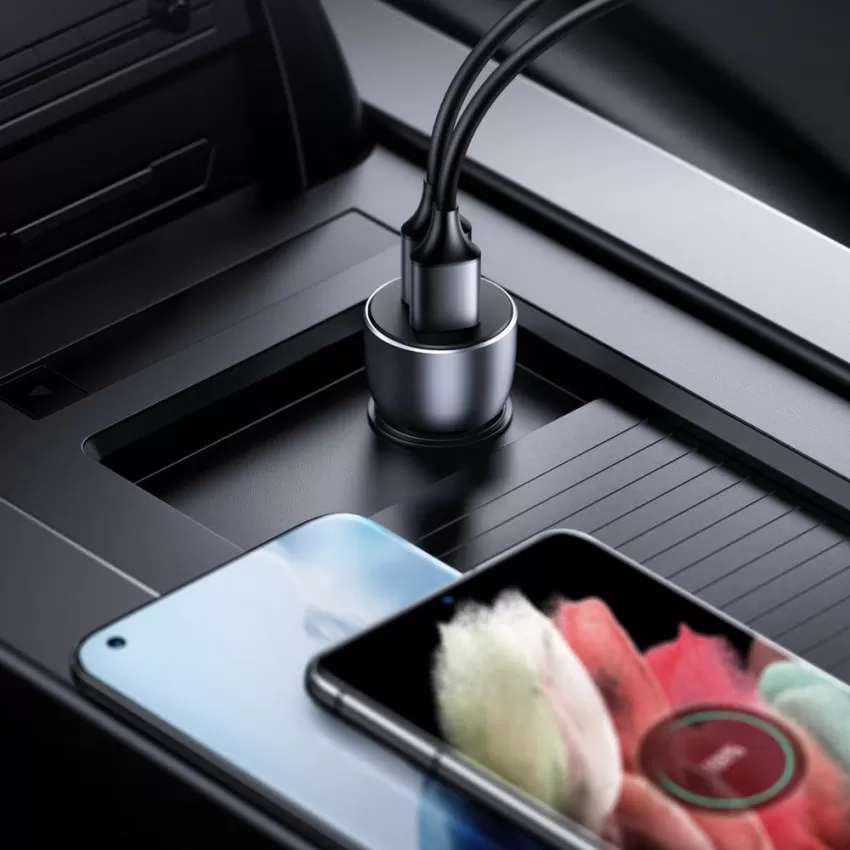Auto lādētājs Ugreen CD213 2xUSB-A 36W zils