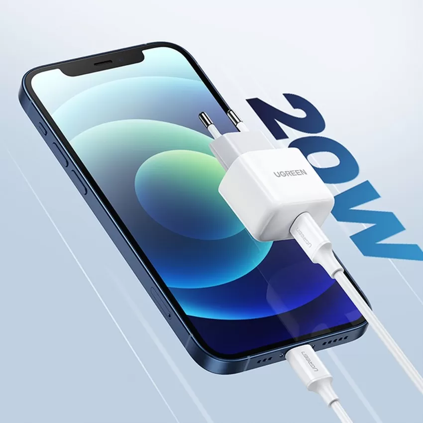 Lādētājs Ugreen CD241 20W USB-C balts