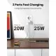 Lādētājs Ugreen CD294 45W GaN 2xUSB-C balts
