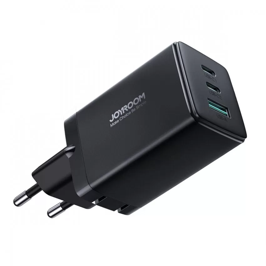 Laadija Joyroom JR-TCG01 65W GaN 2xUSB-C/USB-A + USB-C to USB-C cable 1.2m must