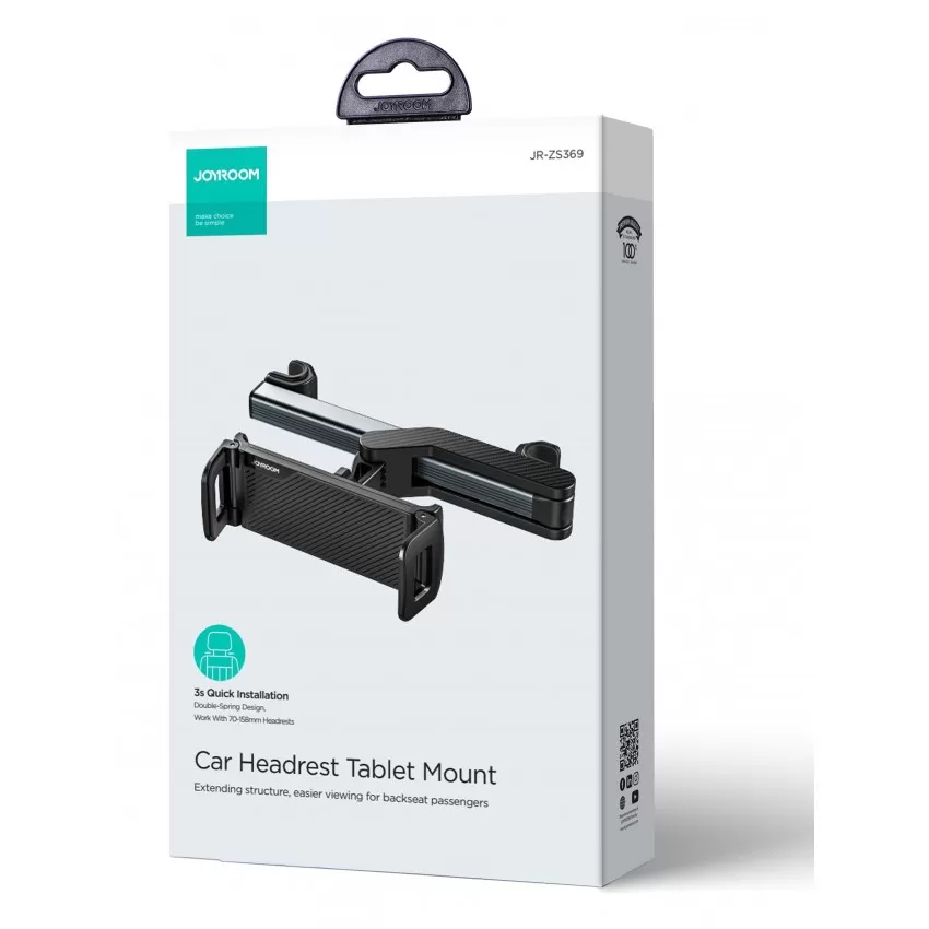 Automašīnas turētājs uz sēdekļa atzveltnes Joyroom JR-ZS369 Car Headrest Tablet Holder melns