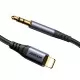 Audio kabelis Joyroom SY-A06 Lightning to 3,5mm 1.2m melns