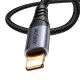 Audio kabelis Joyroom SY-A06 Lightning to 3,5mm 1.2m melns