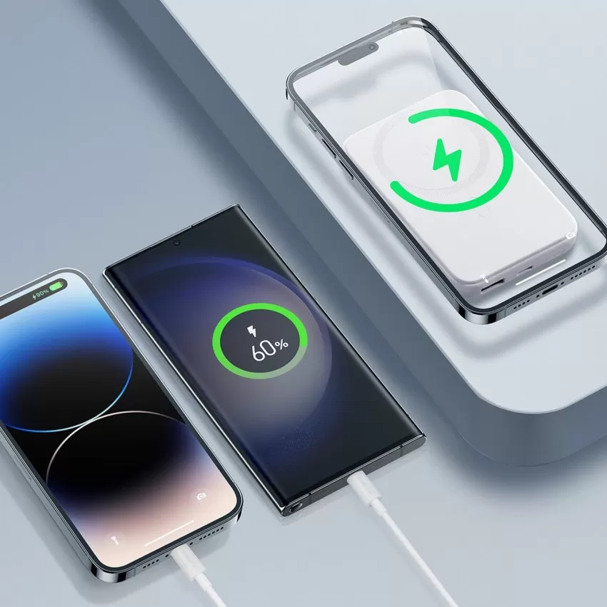 Arejais-akumulators Power Bank Joyroom JR-W020 20W Magnetic Wireless 10000mAh zils